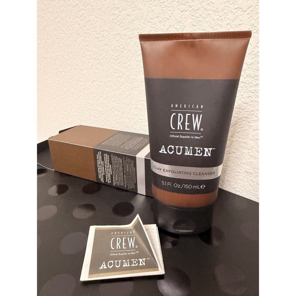 American Crew Acumen Men's Clay Exfoliating Cleanser‎ 5.1 oz